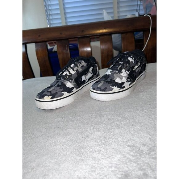 HEELYS Mens Gr8 Pro Prints Skate Sneakers Camo Grey Size 8 - Picture 2 of 9